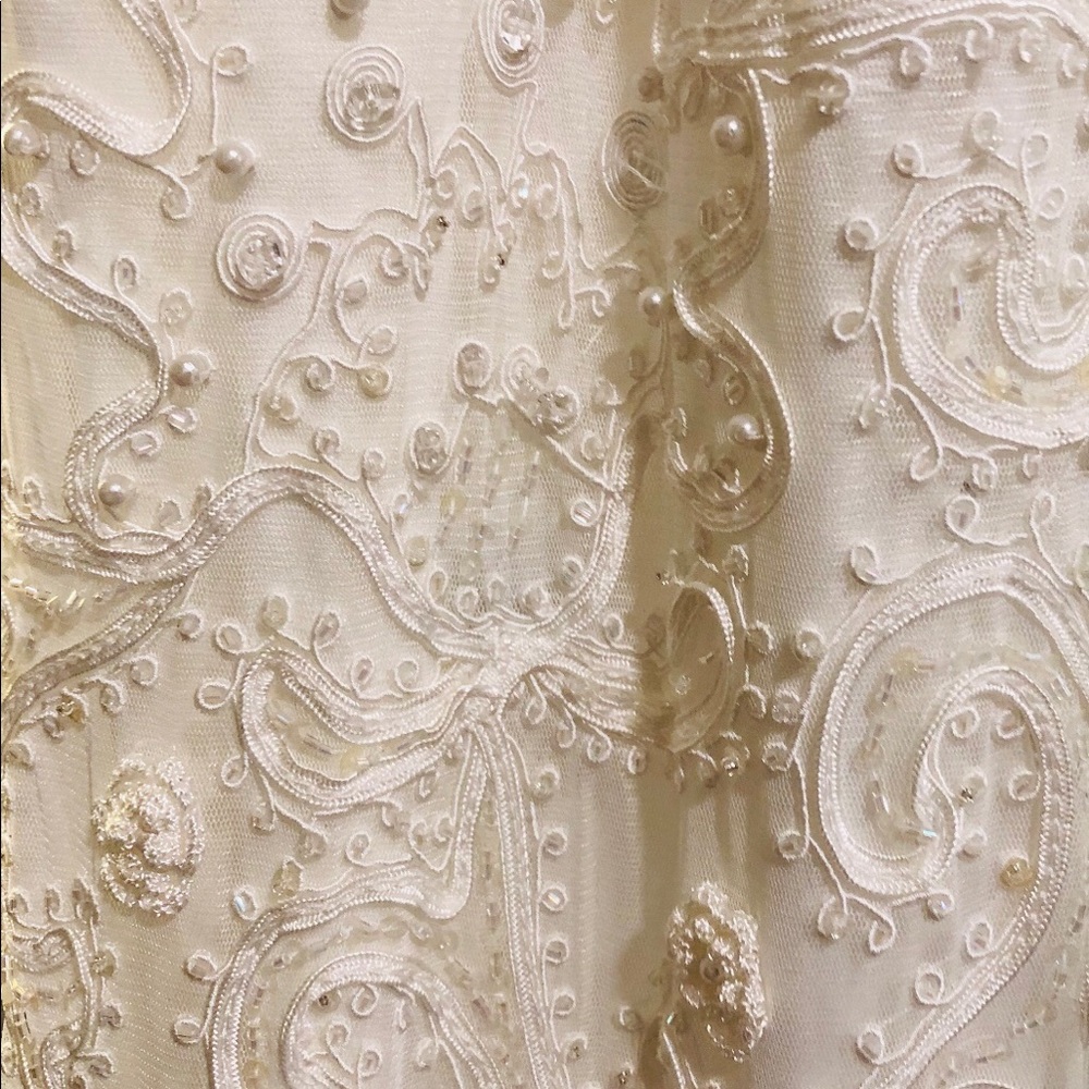 Sue Wong Embellished Ivory Gown - Picture 5 of 6